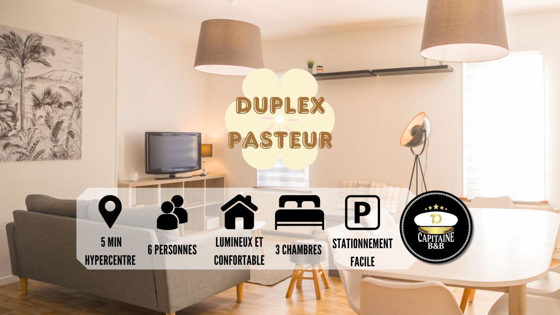 טרואה Le Duplex Pasteur - 5 Min Hypercentre - Ideal Groupe - Parking Gratuit מראה חיצוני תמונה